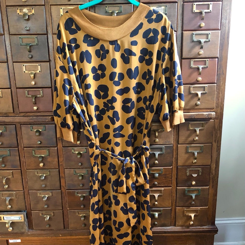 Who What Wear Leopard Print Dress XXL NWT